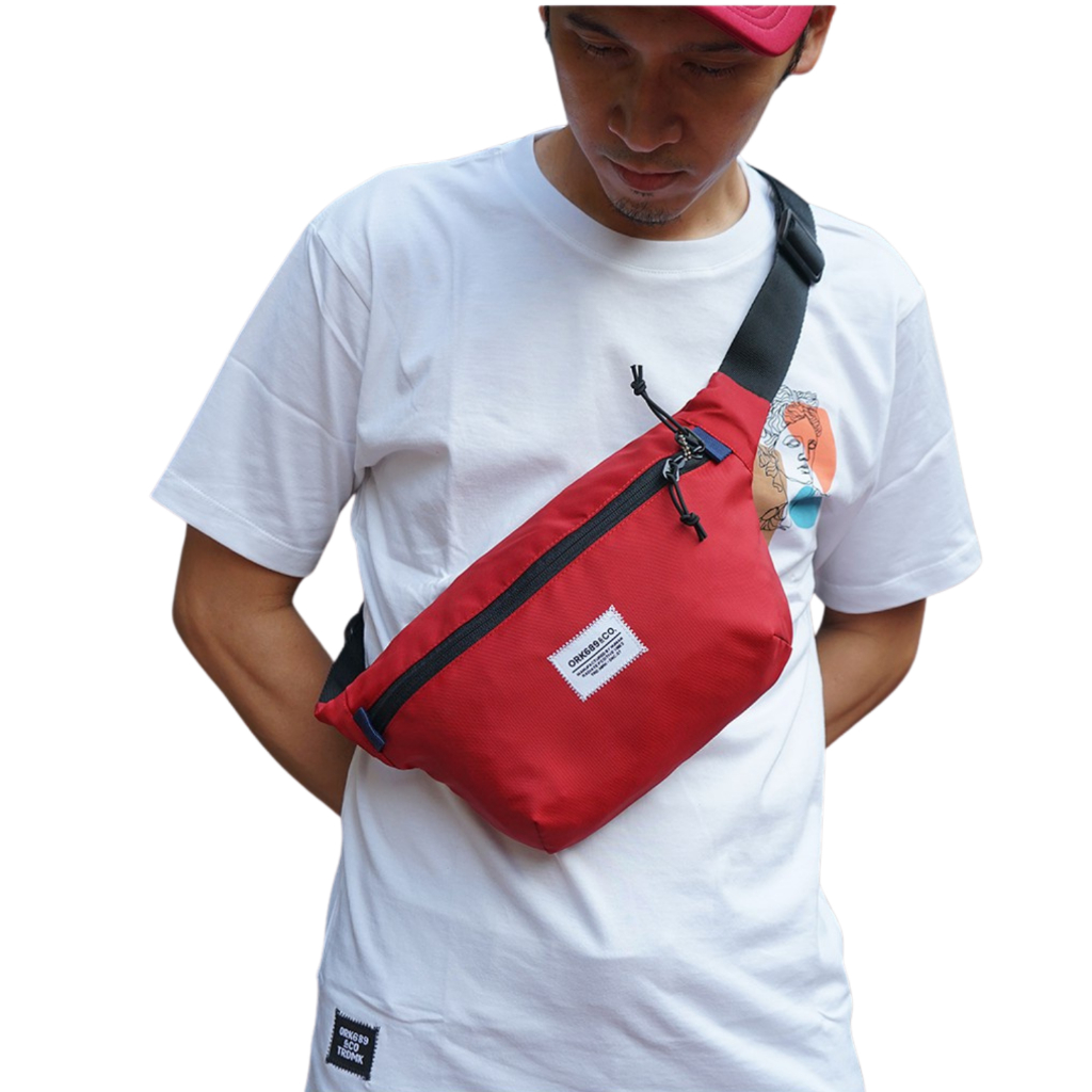 Ork689 Tas Selempang Pria Distro Tas Waistbag Slingbag Waterprof Ork689 WP Panp