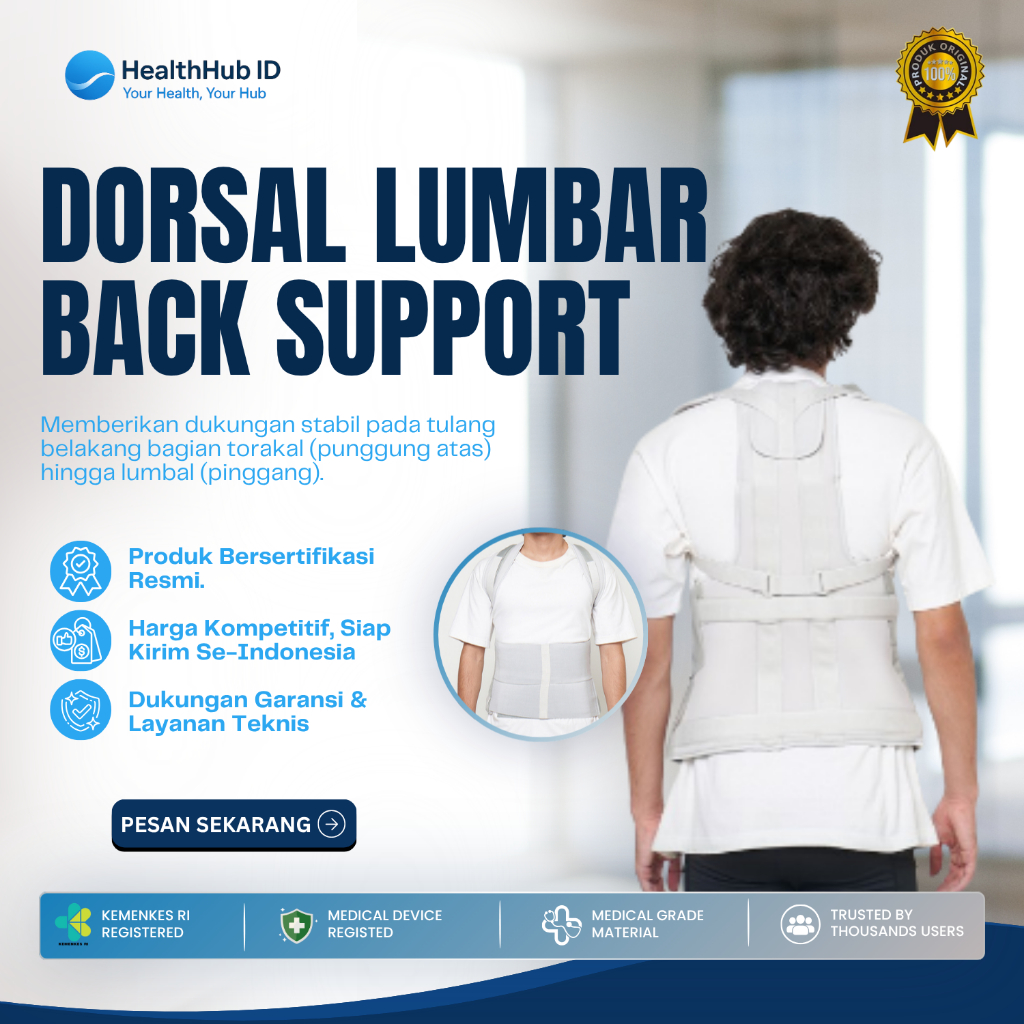 Dorsal Lumbar Back Support  Alat Terapi Tulang Punggung