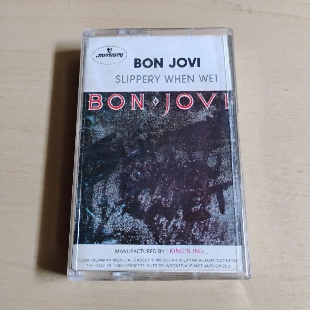 KASET PITA Original Bon Jovi - Slippery When Wet || Clotabooks Cassette Collection