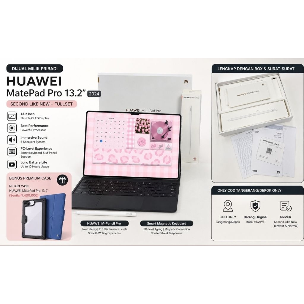 HUAWEI MATEPAD PRO 13.2 (2024)| Second/Bekas