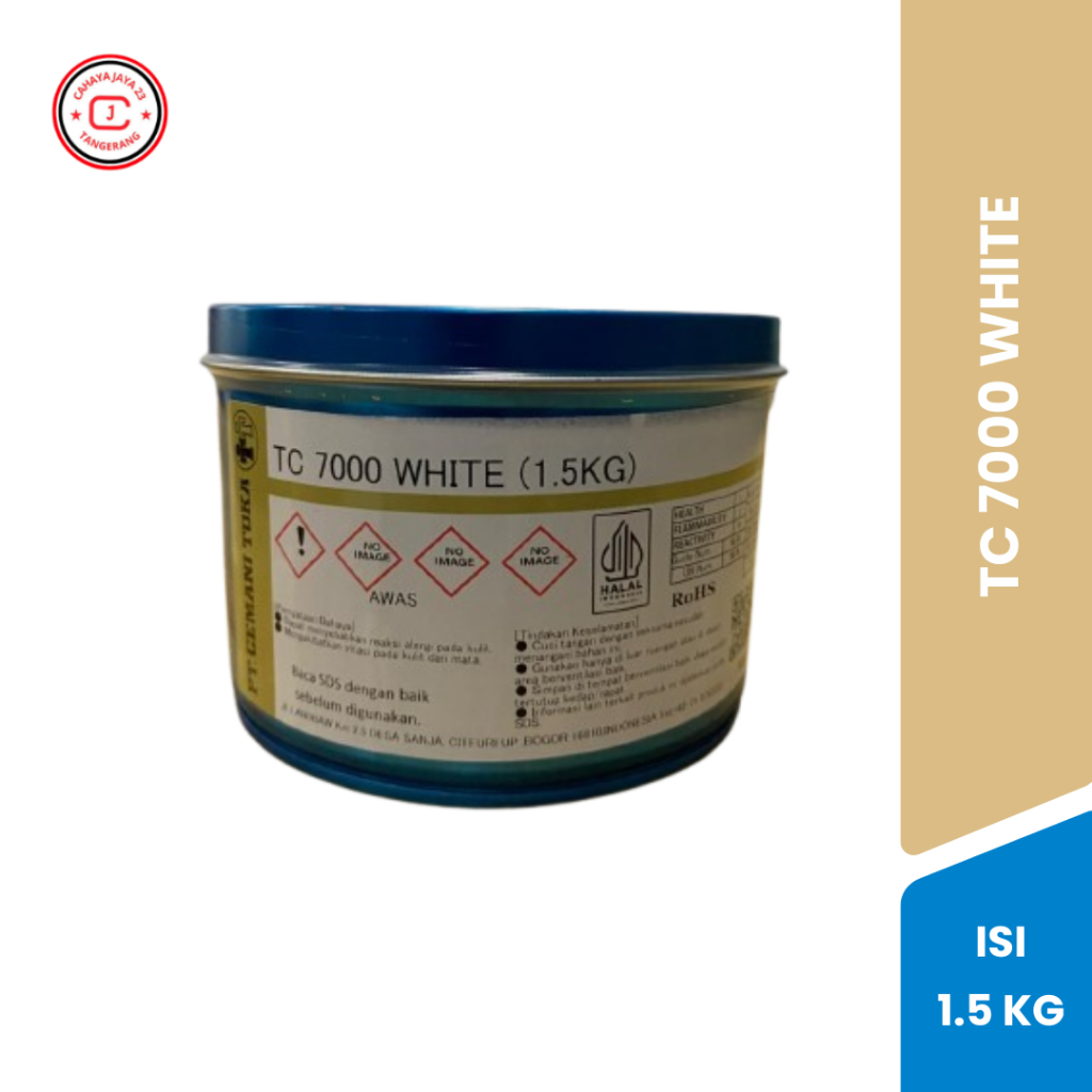 TC 7000 White 1.5 KG Cemani Toka | Tinta Cetak Offset Original Premium