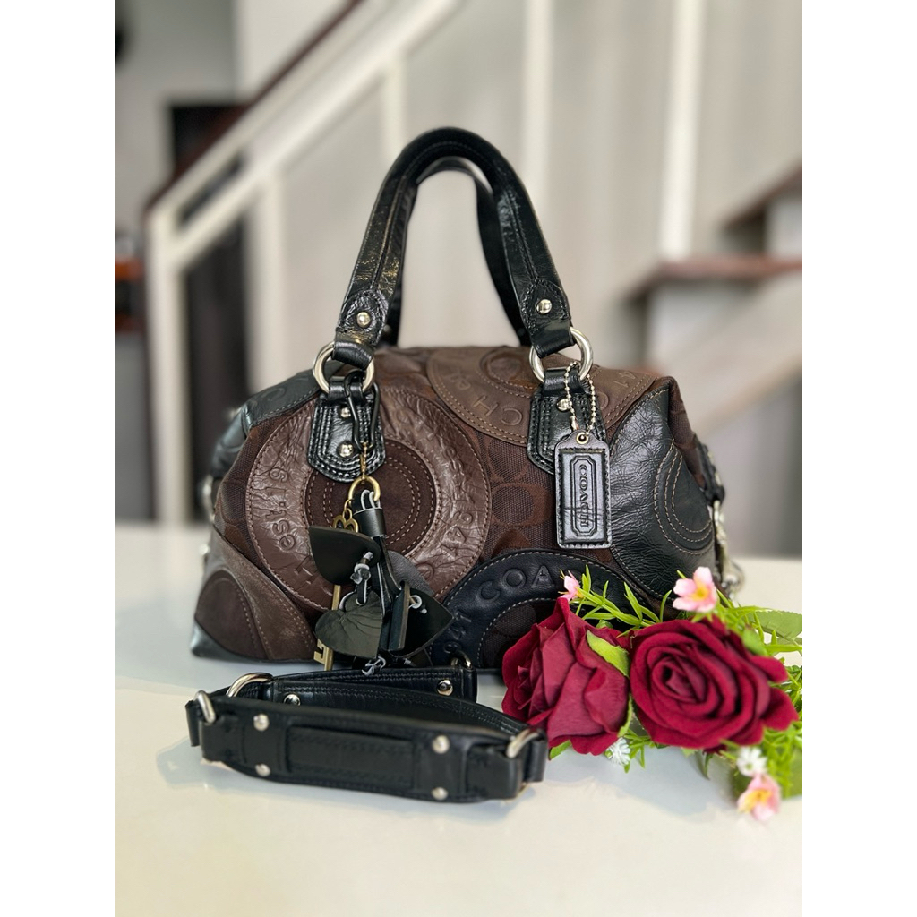 coach ashley patchwork vintage rare