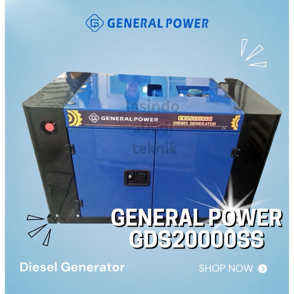 Diesel Generator General Power 15000 watt GDS20000SS GDS 20000 SS Genset Solar Silent 15000WATT