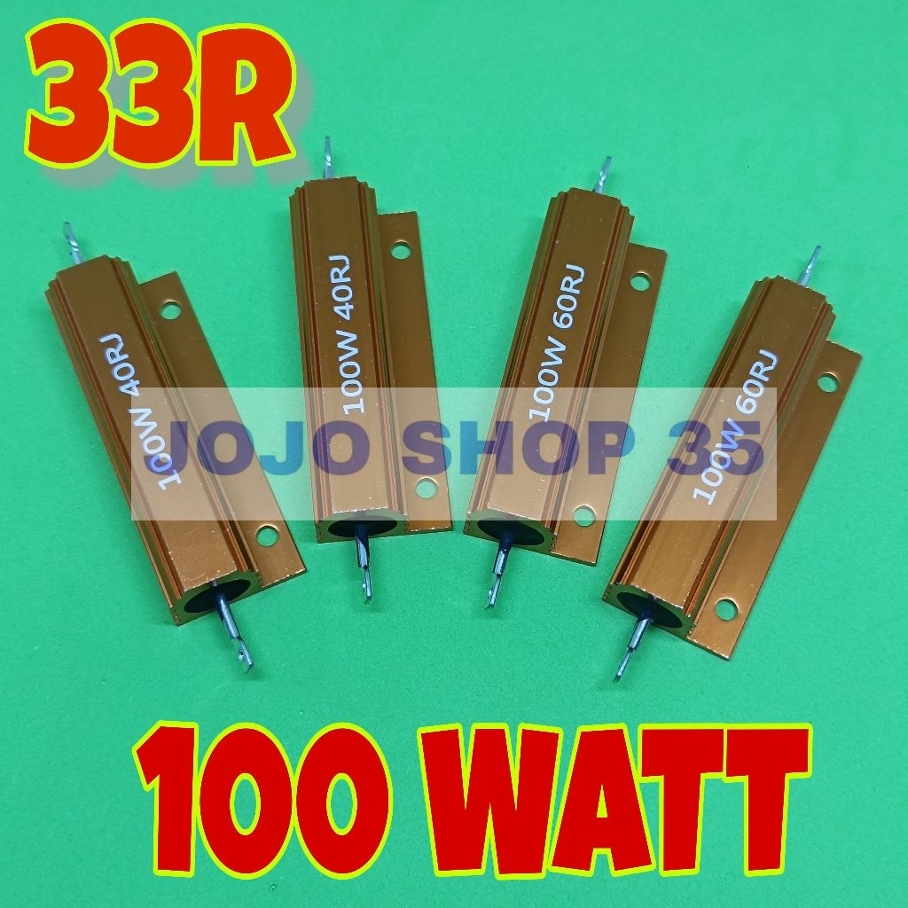1pc 33 OHM Resistor 100watt 33OHM 100W resistor 100 Watt 33R 33 Ohm ohm Wirewound Dummy Load Shunt W