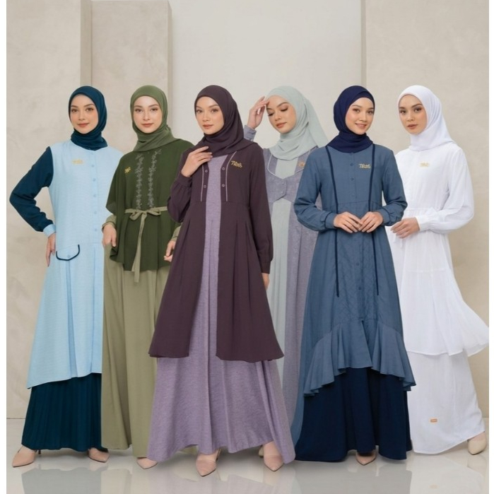 GAMIS JUMBO BIG SIZE BIGSIZE NIBRAS LD 130 2XL 3XL 4XL 5XL 2023 - BUSANA MUSLIM WANITA SIZE BESAR DR
