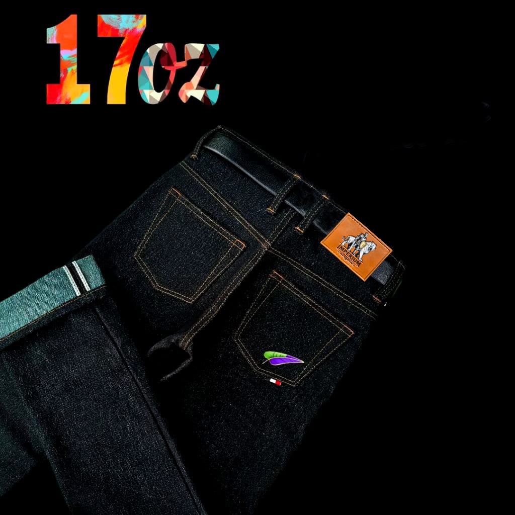 RAW DENIM SELVEDGE 17 OZ ARTIKEL COLOR WEFT