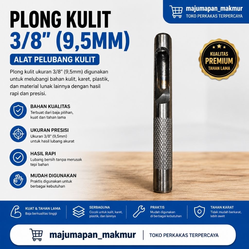 Plong Kulit 3/8" (9,5 mm)
