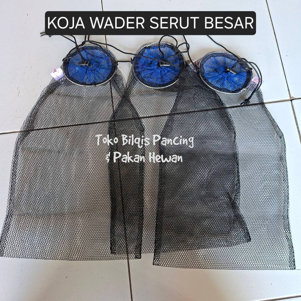 [KOJA / KERUMBU] Koja Wader Tutup Serut Ukuran Besar | Tas Jaring Hasil Pancing Ikan Wader Udang Tem