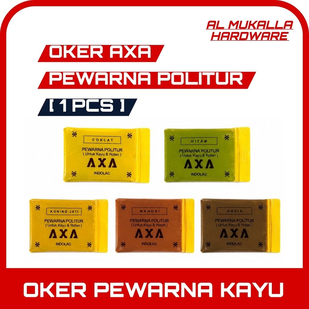 [ 1 Pcs ] Oker Axa Pewarna Politur Untuk Kayu & Rotan