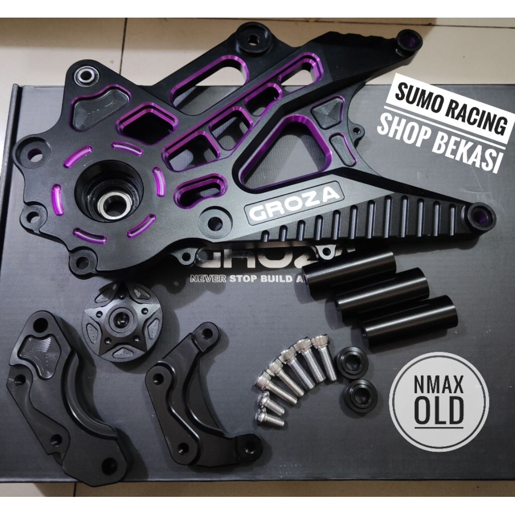 SWING ARM GROZA ALUMINIUM BILLET NMAX OLD ARM GROZA BILLET