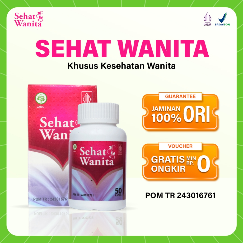 Obat Herbal Sehat Wanita Solusi Keputihan Gatal & Bau - Pelancar Telat Datang Bulan Alami Program Ha