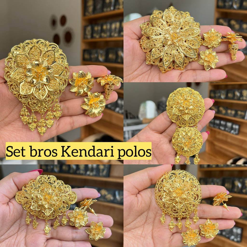 set bros kendari / set bros kenari / bros Kendari / bros kendari alpaka lapis emas