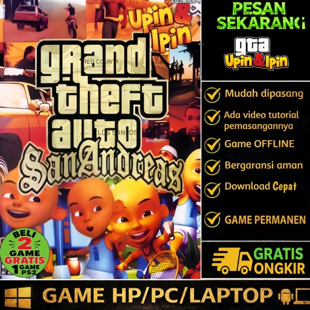 GTA UPIN & IPIN - GAME ANDROID - GAME LAPTOP/PC - GAME OFFLINE