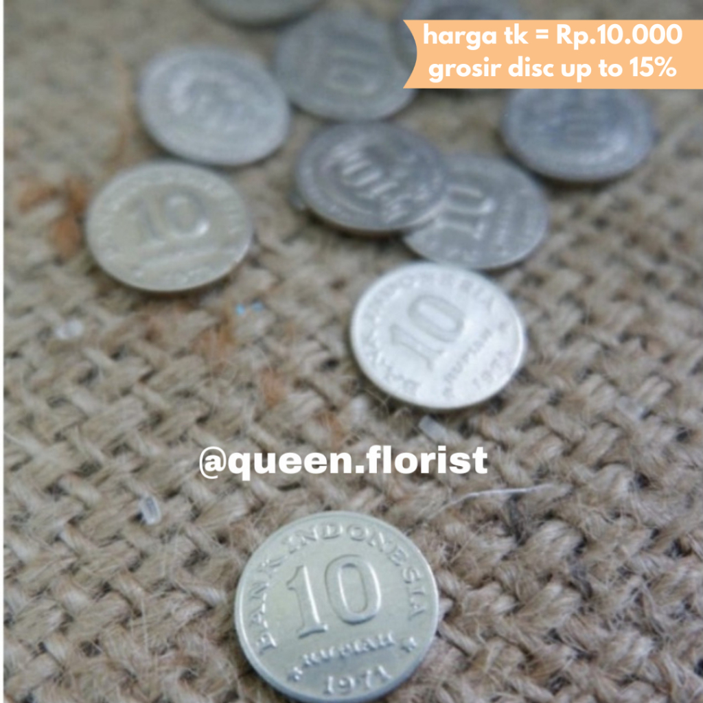 Uang Koin 10 Rupiah uang kuno asli baru