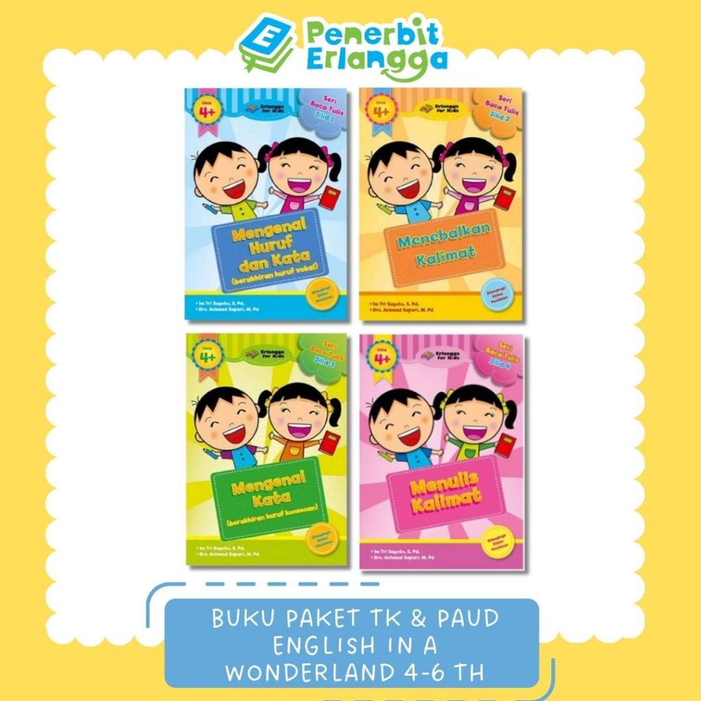 [Erlangga] Buku Aktivitas Anak: Belajar Membaca dan Menulis
