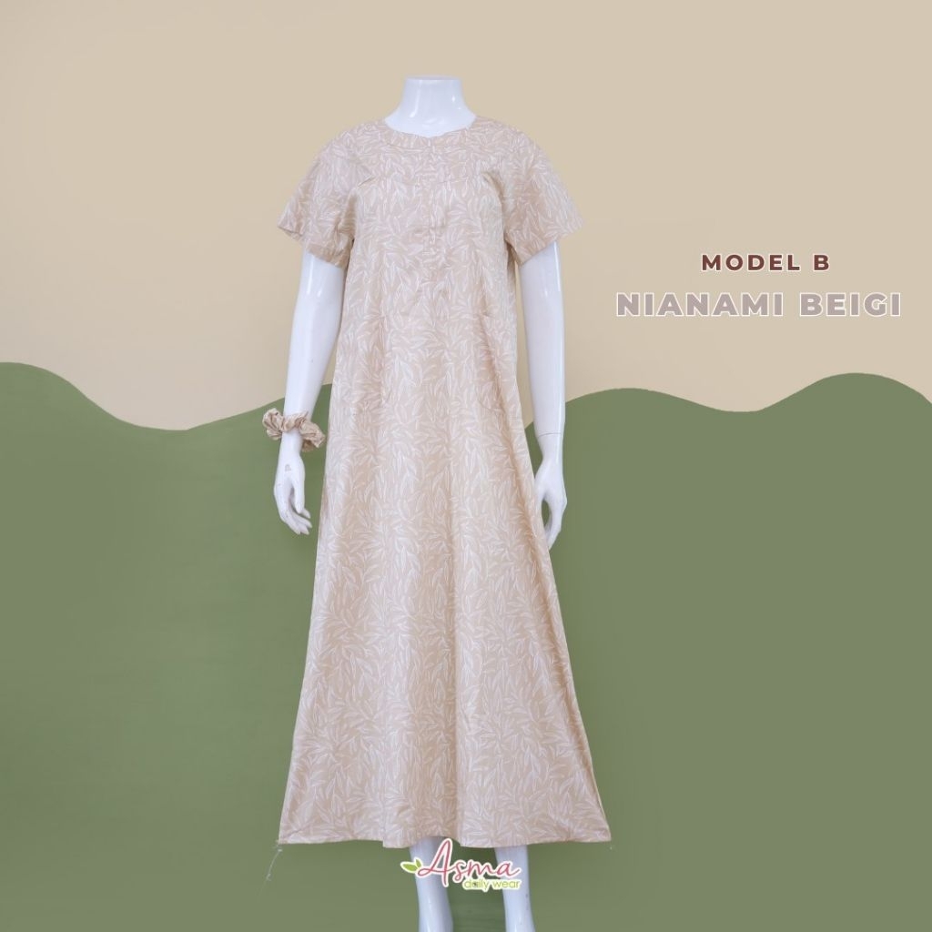 [ BISA COD ] MODEL B | BAHAN KATUN JEPANG | PB 130 cm | BUSUI & BUMIL NYAMAN ADEM | DASTER HOMEDRESS