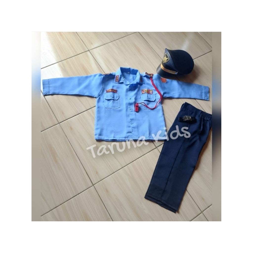 BAJU SERAGAM/KOSTUM TNI AU (Angkatan Udara) ANAK PAUD/TK/SD