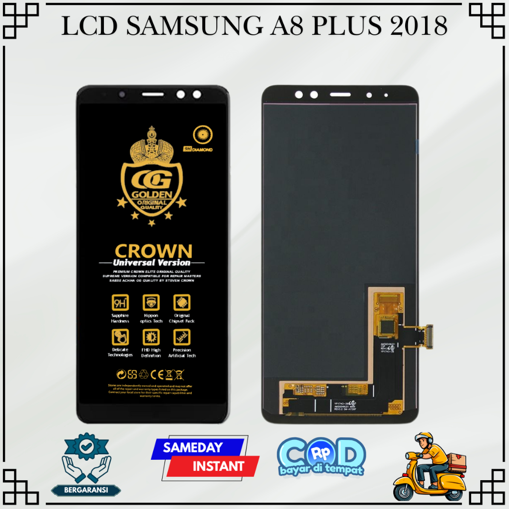 LCD SAMSUNG A8 PLUS 2018 / A730 / (SAMSUNG GALAXY A8 PLUS) TOUCHSCREEN FULLSET COMPLETE ORIGINAL