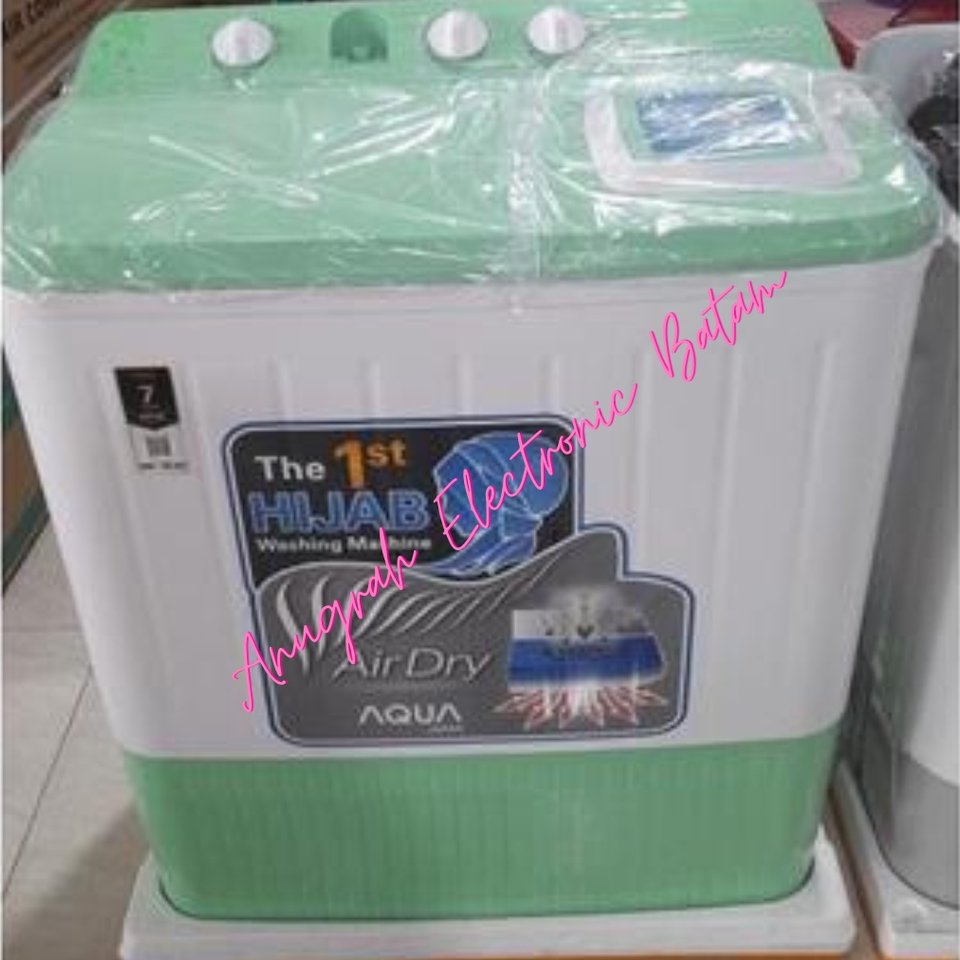 Mesin Cuci AQUA QW-761XT Hijab Series QW761XT 2 Tabung 7 Kg 761XT BATAM