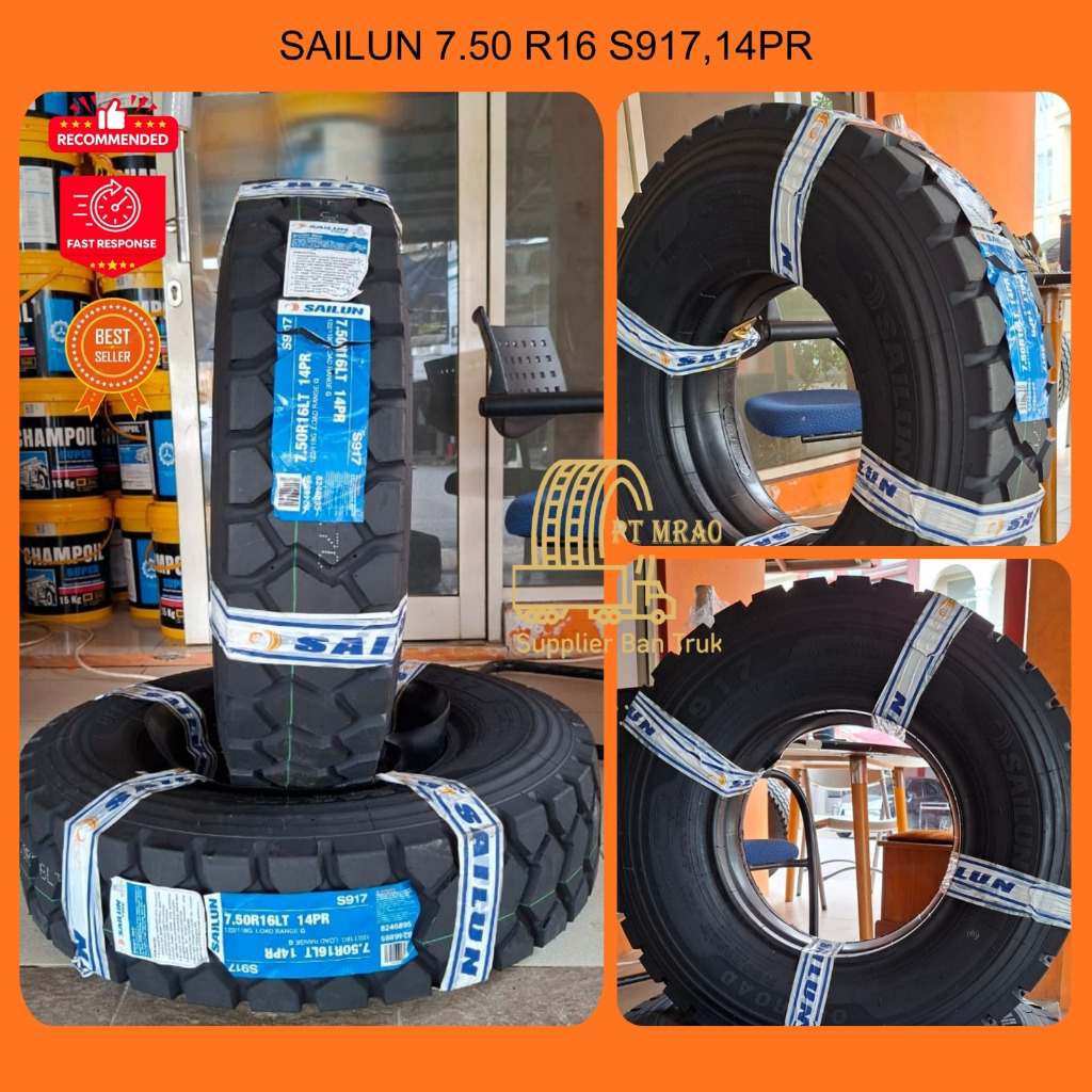 BAN KAWAT SAILUN 750 R 16 S 917 SET (KOMPLIT)