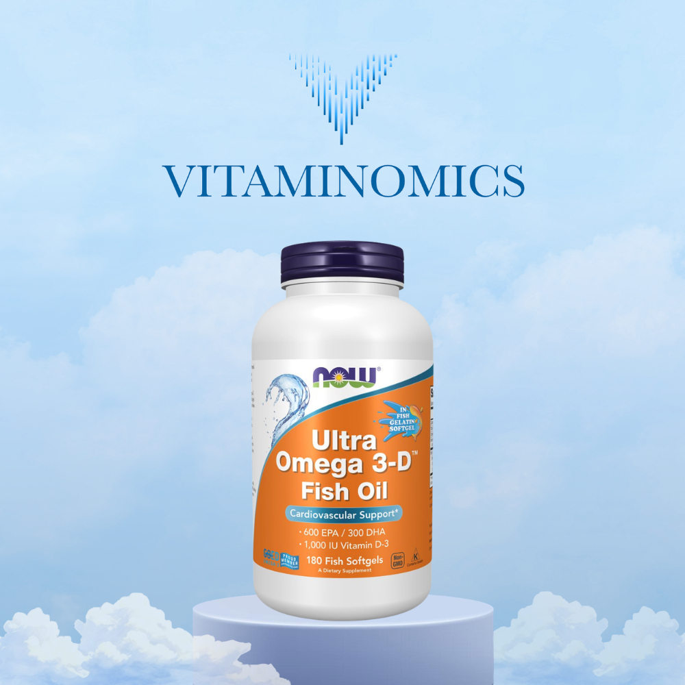 NOW Ultra Omega 3-D Fish Oil Fish Gelatin Softgels