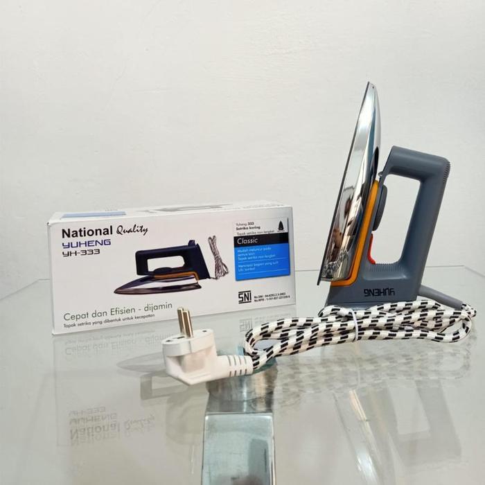 NATIONAL YH-333 SNI SETRIKA LISTRIK BAHAN TEFLON ANTI LENGKET