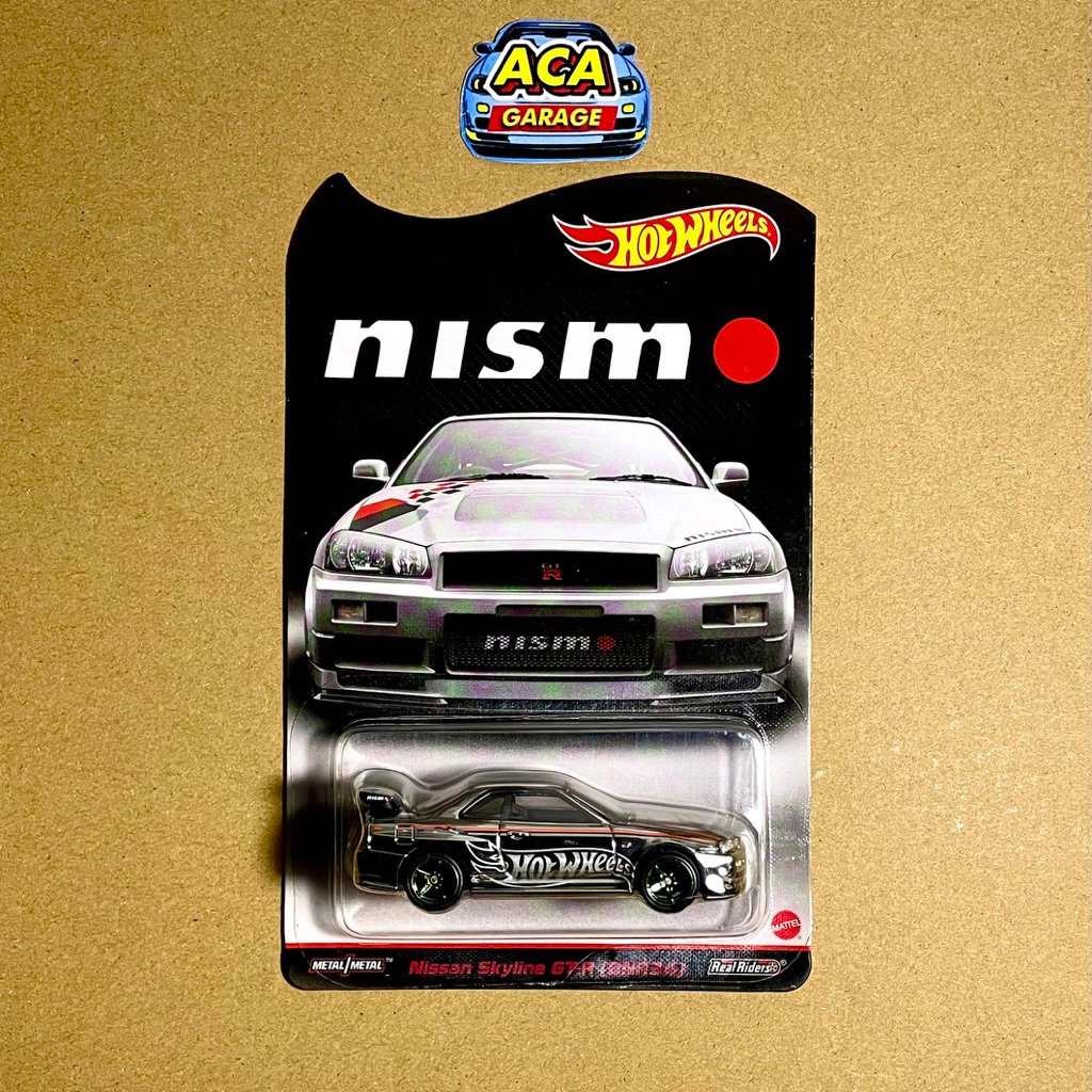Hot Wheels RLC Nissan Skyline GT-R R34 Nismo Chrome Red Line Club Skyline GTR BNR34 Nismo