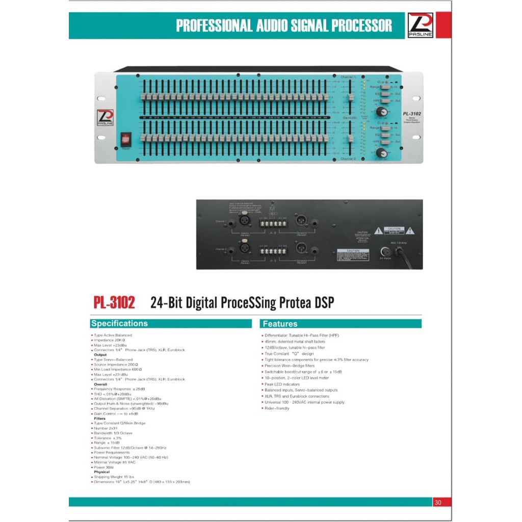 equalizer pasline pl-3102