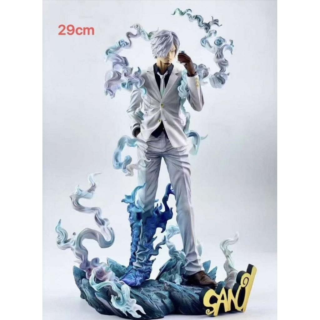 action figure one piece sanji baju putih aura