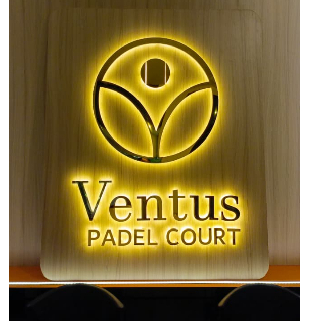 Custom Nama backlight Huruf Akrilik timbul