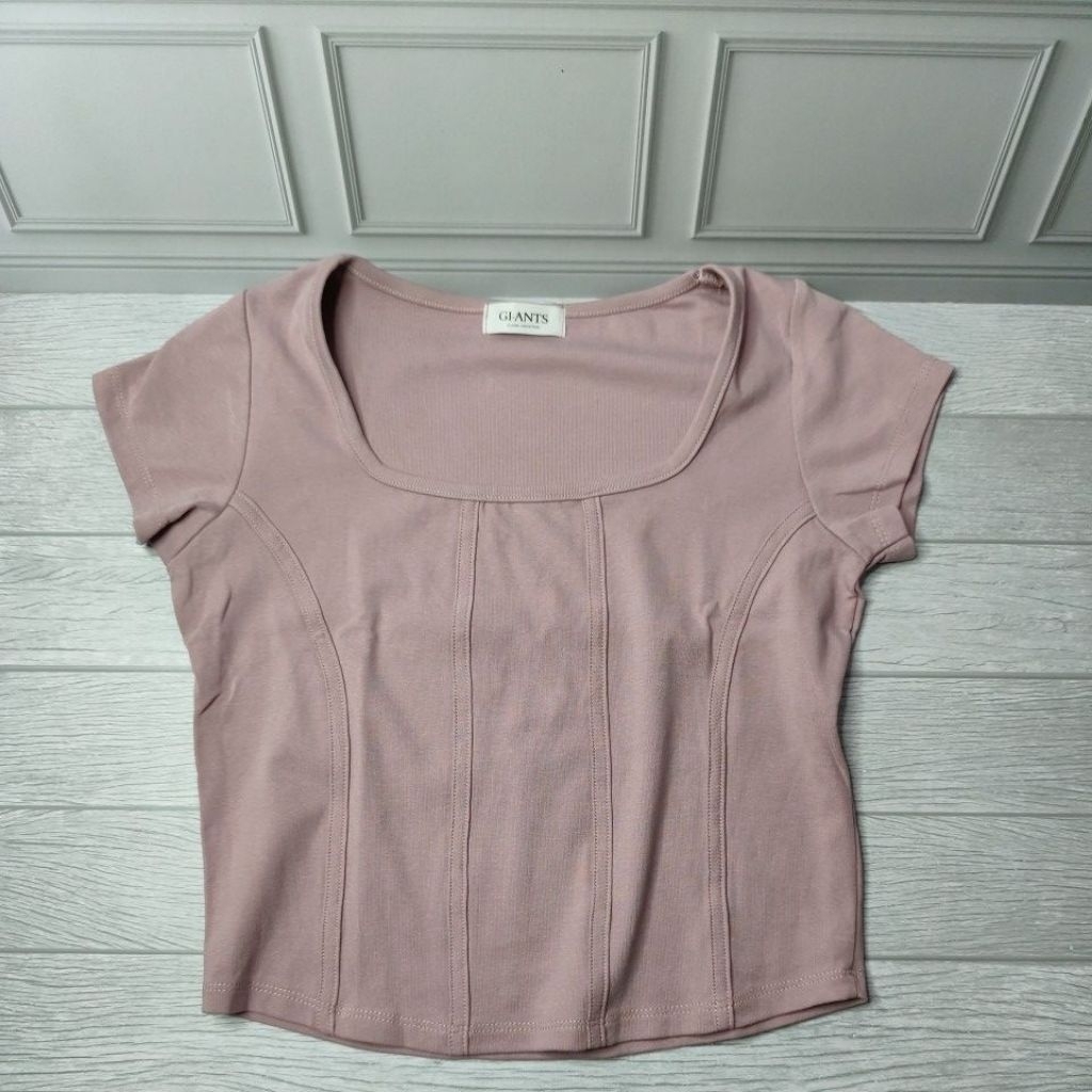 crop ungu muda crop lilac muda crop top ungu atasan crop ungu kaos crop