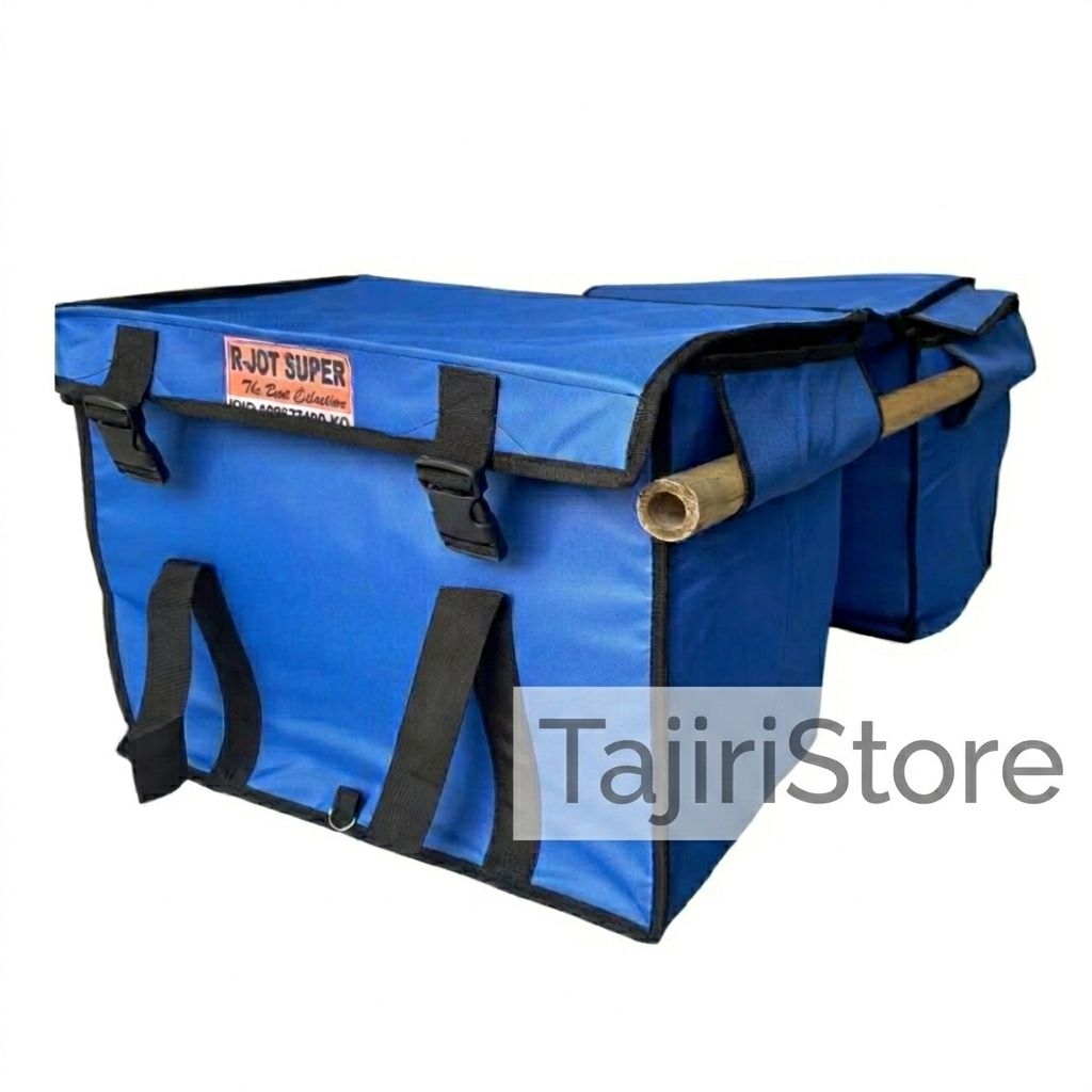 Tas Kurir Watterproof BIRU / tas kandek / tas motor / tas obrok / tas ronjot / gendongan motor / bag
