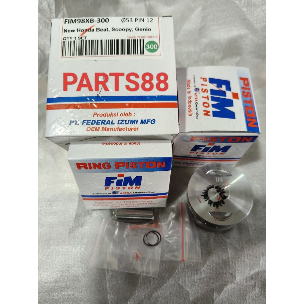 paket piston kit bore up Genio beat new esp 2020 pin pen 12mm merek fim