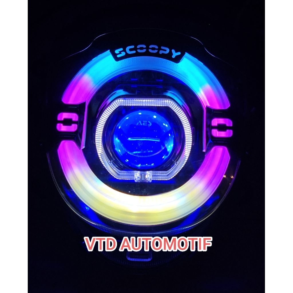 Lampu Depan Headlamp Biled AES Turbo SE Experience Motor Scoopy 2025