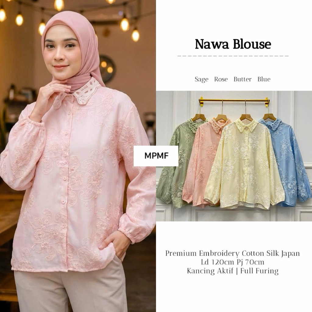 Nawa Blouse Atasan Wanita Premium by Mpmf