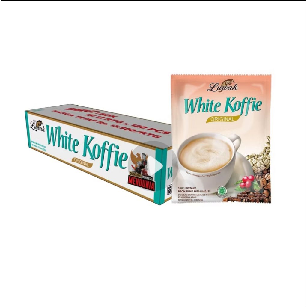 luwak white coffee 1dus 12 renteng