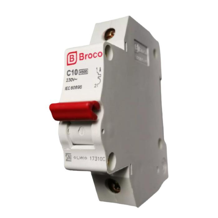 MCB BROCO C10 MCB SAKLAR LISTRIK BROCO C10 AMPHERE 1 PHASE - BROCO C10 10A 230V