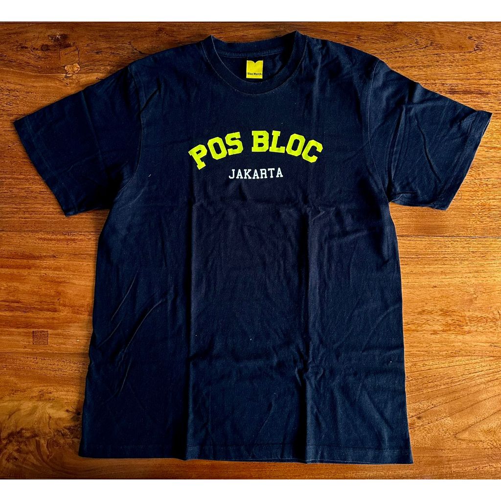 T-Shirt Merch M Bloc | POS BLOC JAKARTA Size L Hitam