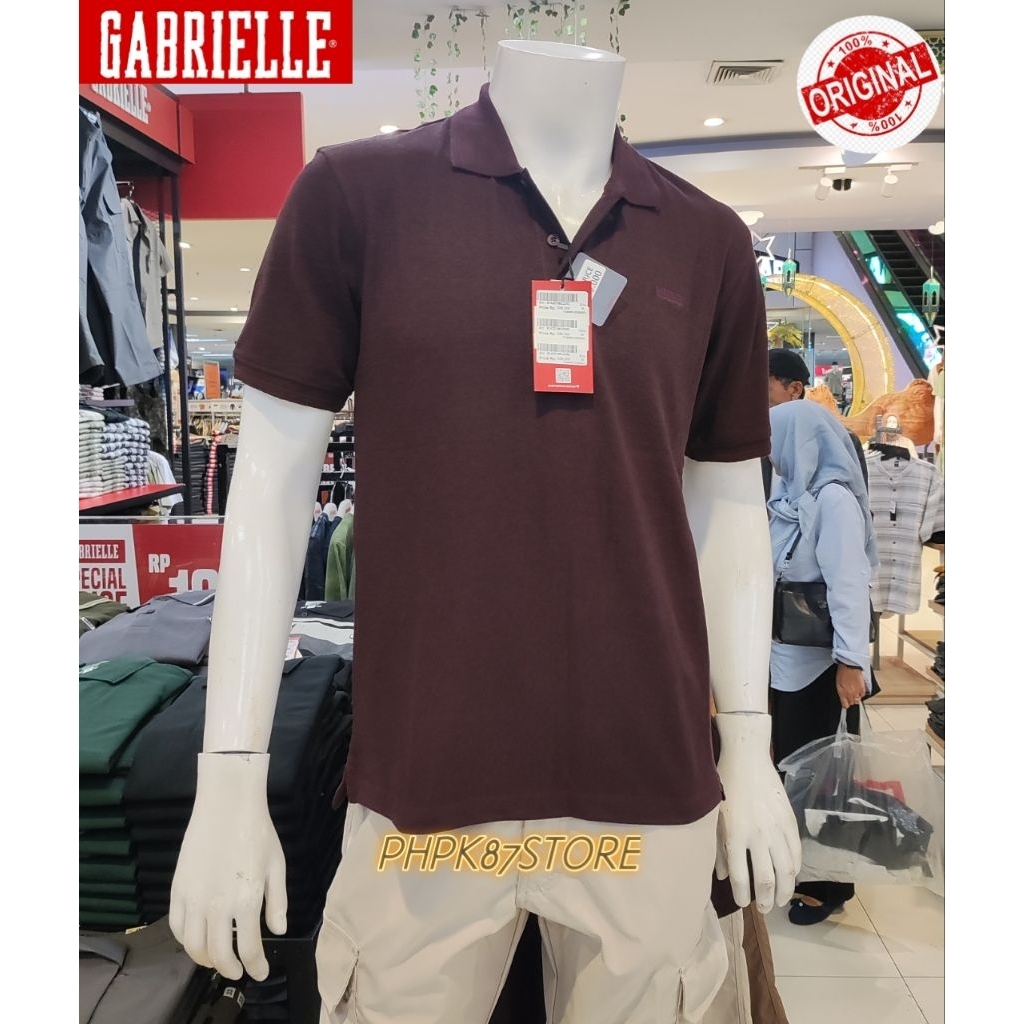 GABRIELLE  Wangky/kaos polo pendek pria original