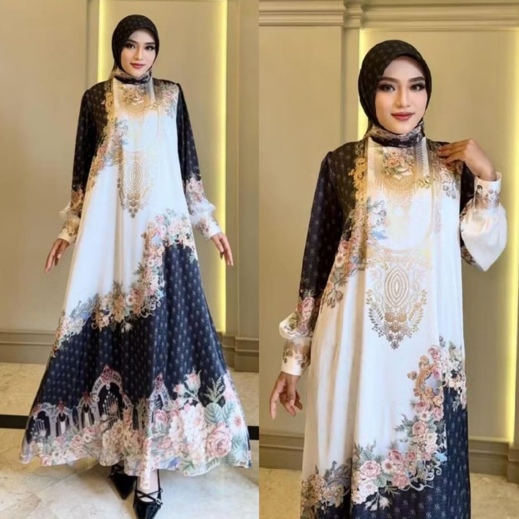 SHELLASAUKIA ORI DI JAMIN ORIGINAL 100% SET HIJAB SHELLASAUKIA TERBARU ORIGINAL GAMIS EDISI LEBARAN 