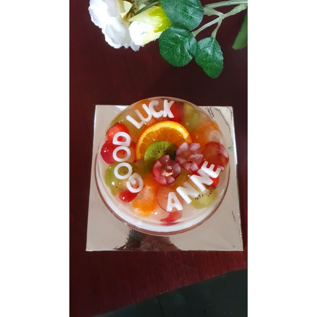 puding kaca buah 16cm