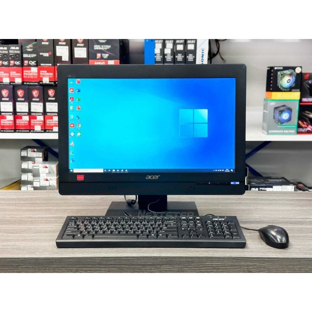 pc all in one acer core i3 gen7 ram 8 ddr4 nvme 256gb layar 22 in