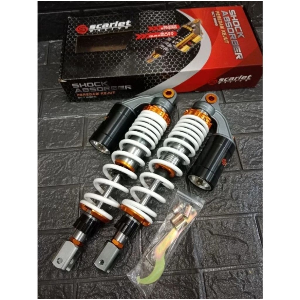 Shockbreaker Shock Belakang Matic Tabung Nitrogen Scarlet Racing (Seri 8923) Aerox Old New , Nmax Ne