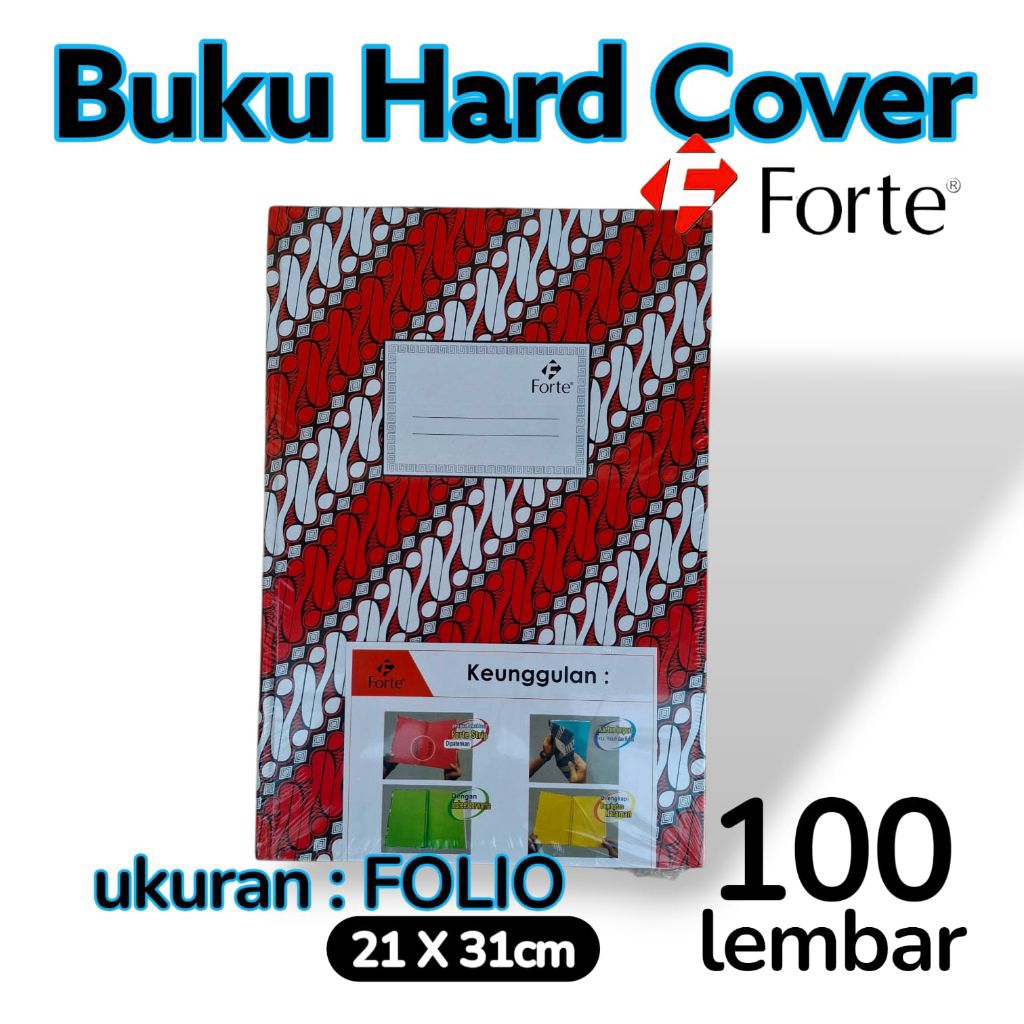 Buku FOLIO 100 Lembar Forte / Buku AKUNTANSI 100 Lembar / BUKU TULIS BESAR