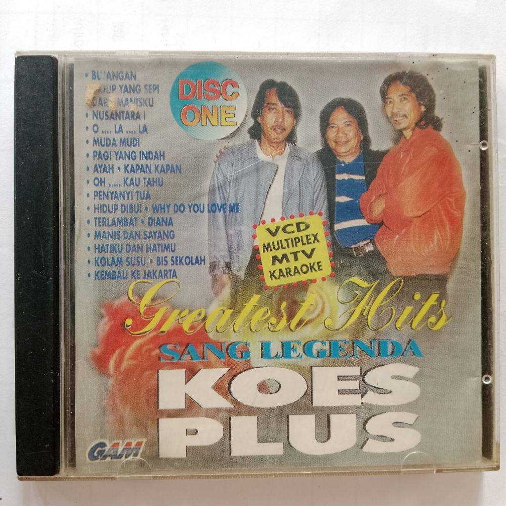 VCD Greatest Hits Sang Legenda Koes Plus 2 Disc