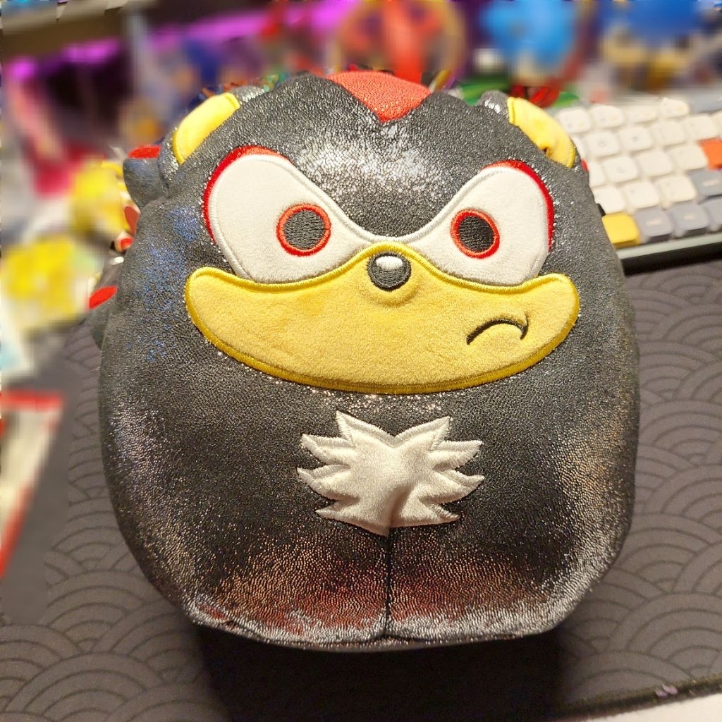 [BACA DESC] Official Jazwares Squishmallows Shiny Shadow the Hedgehog 8 inch - Sonic the Hedgehog [p