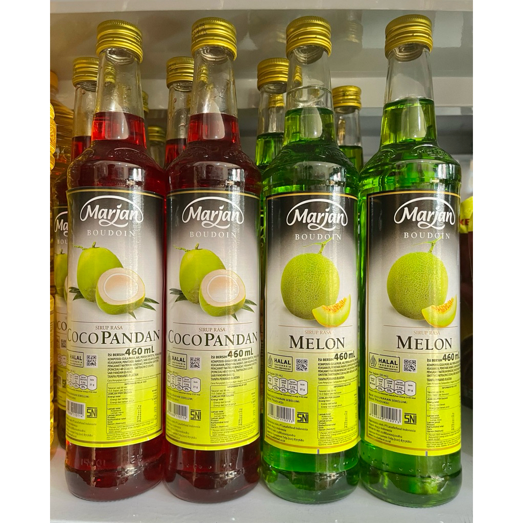 [KARTONAN 12PCS ] SIRUP MARJAN BONDOIN RASA COCOPANDAN MELON 460ML SIRUP MARJAN ENAK