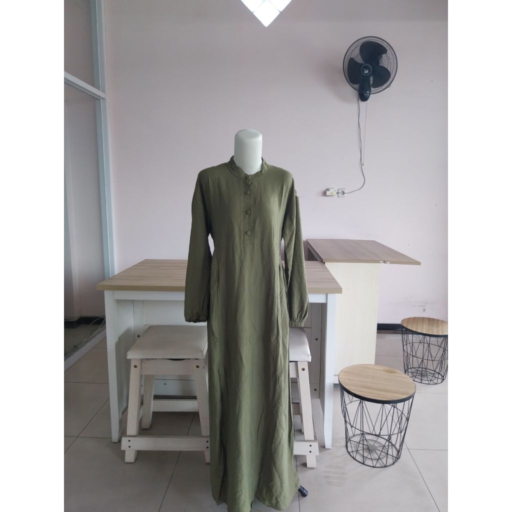 Sunshine Gamis Syakila Kerut Belakang
