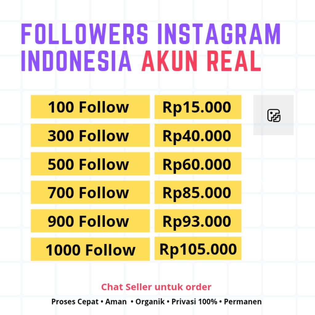 Followers IG instagram Indo permanen