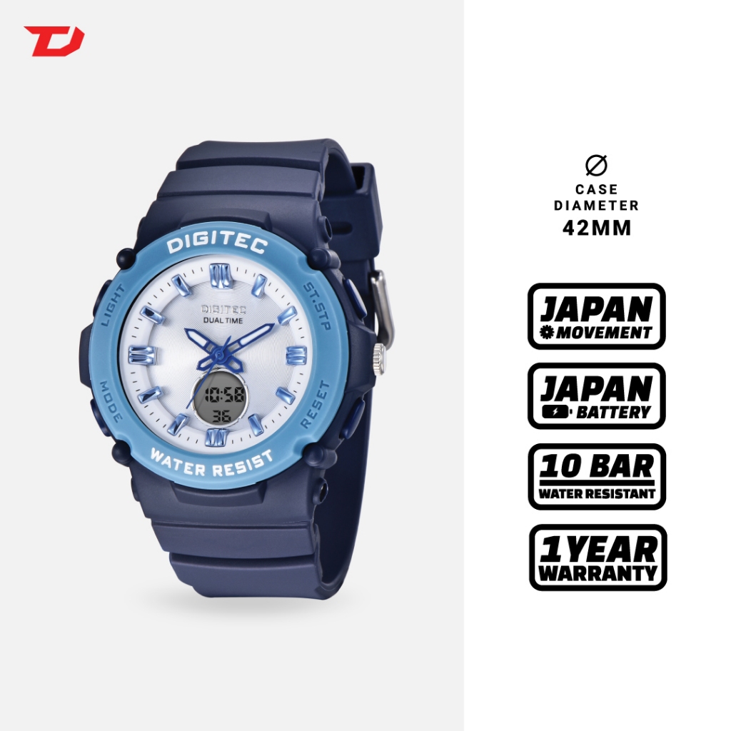 Jam Tangan Digitec 4110 Dual Time Wanita
